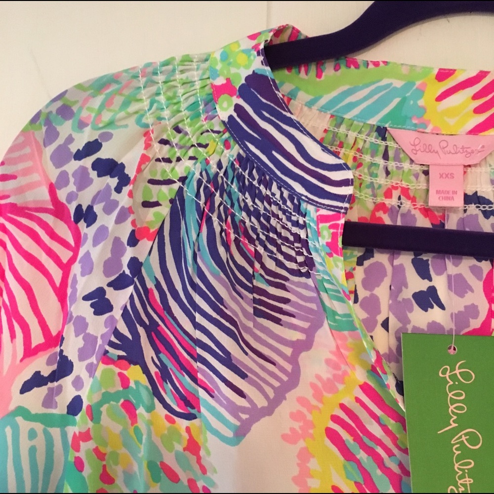 Lilly Pulitzer XXS Elsa Silk Top NEW